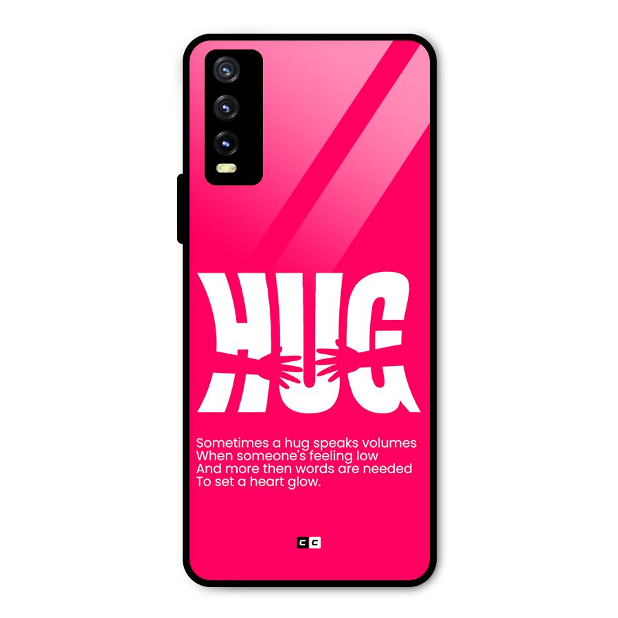 Hug Speaks Metal Back Case for Vivo Y20
