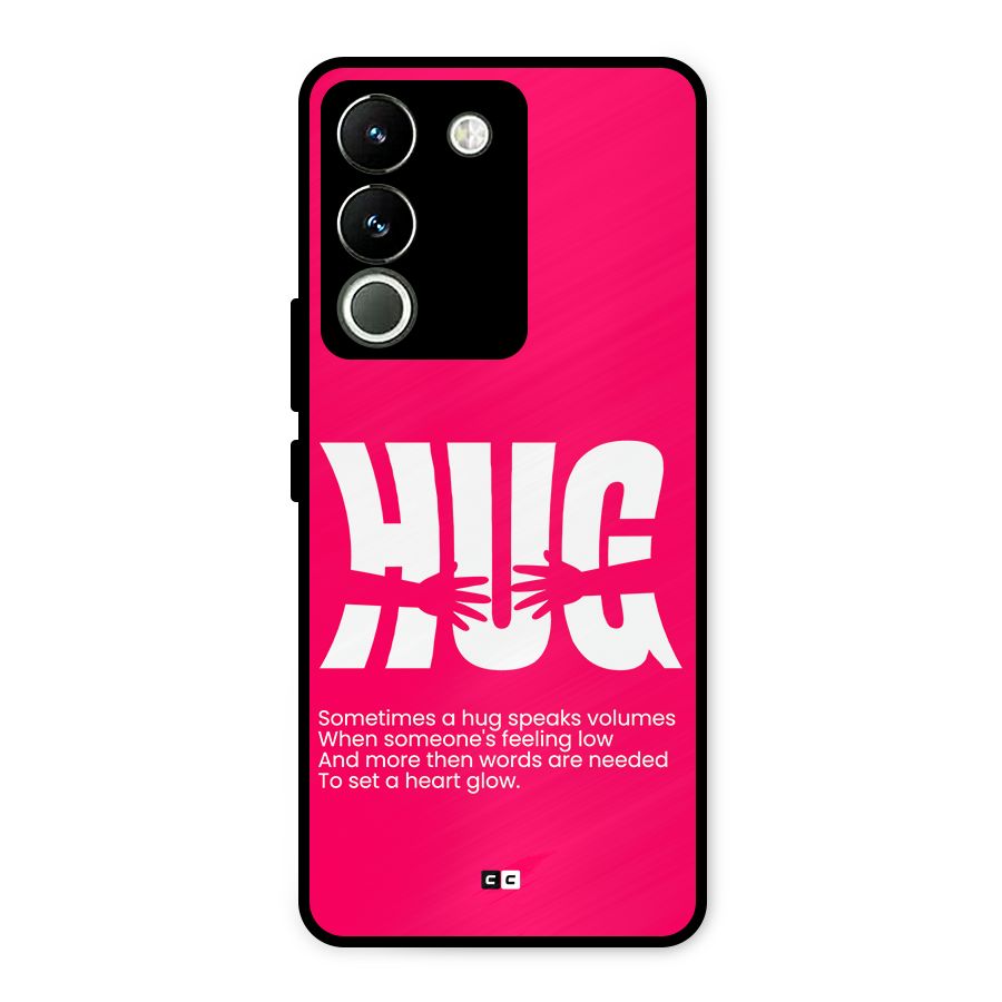 Hug Speaks Metal Back Case for Vivo Y200