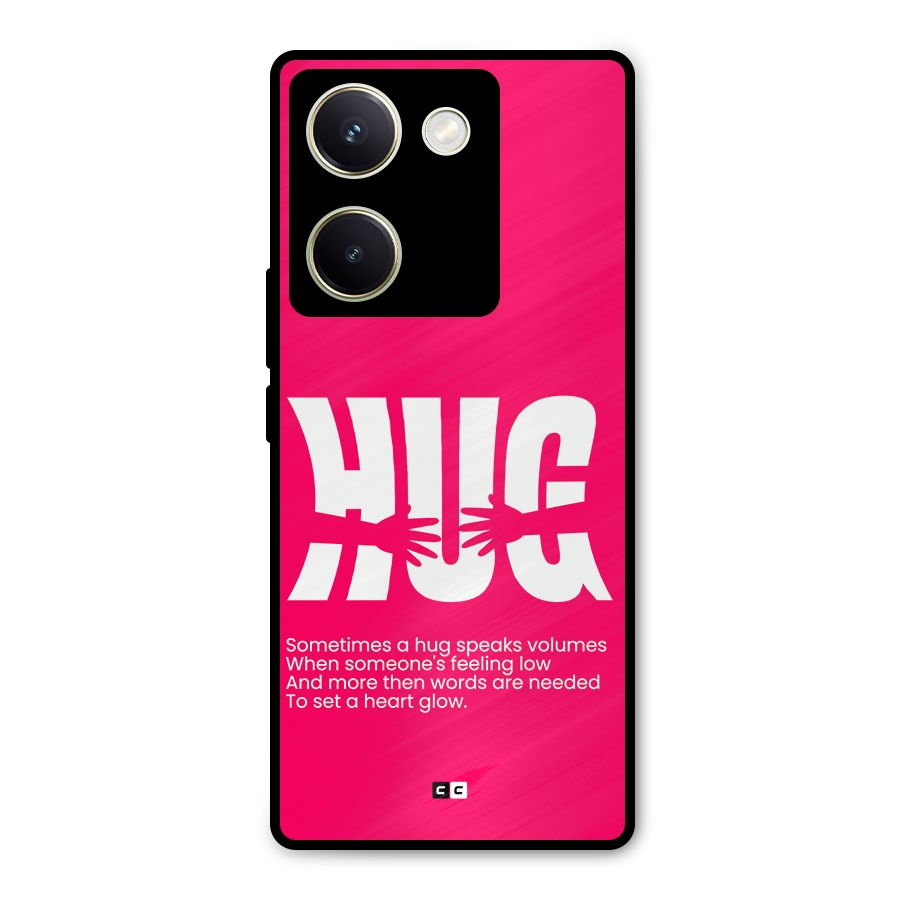 Hug Speaks Metal Back Case for Vivo Y200 Pro