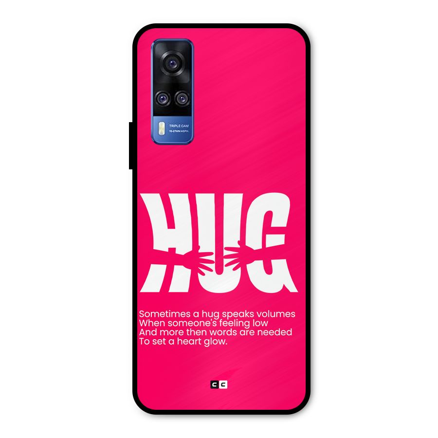 Hug Speaks Metal Back Case for Vivo Y31