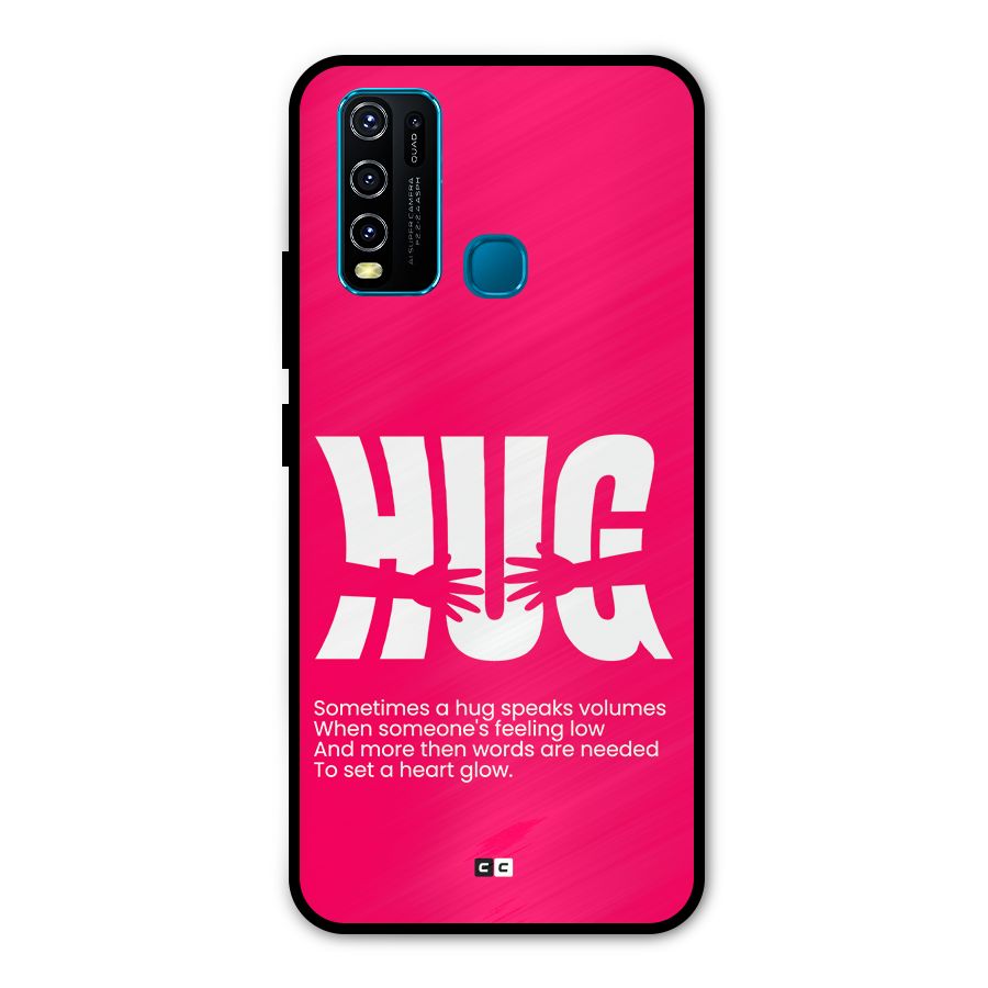 Hug Speaks Metal Back Case for Vivo Y50