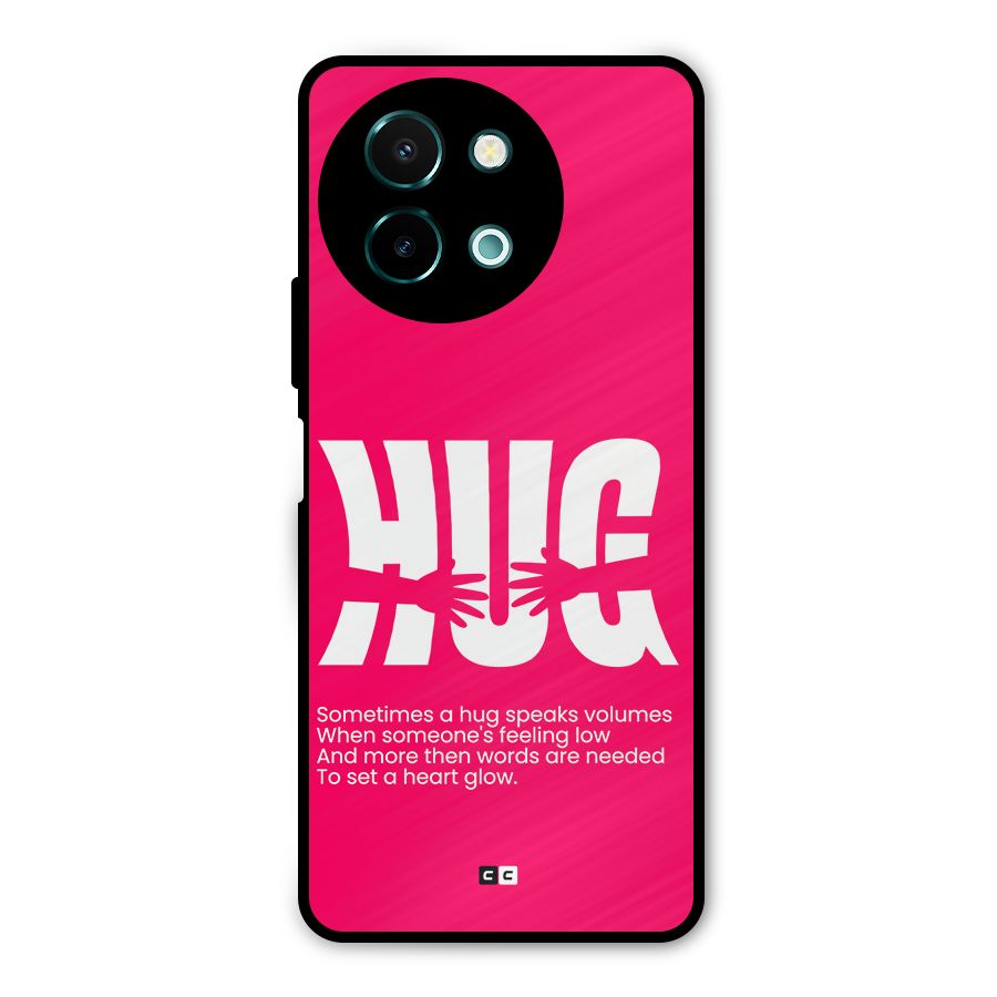 Hug Speaks Metal Back Case for Vivo Y58