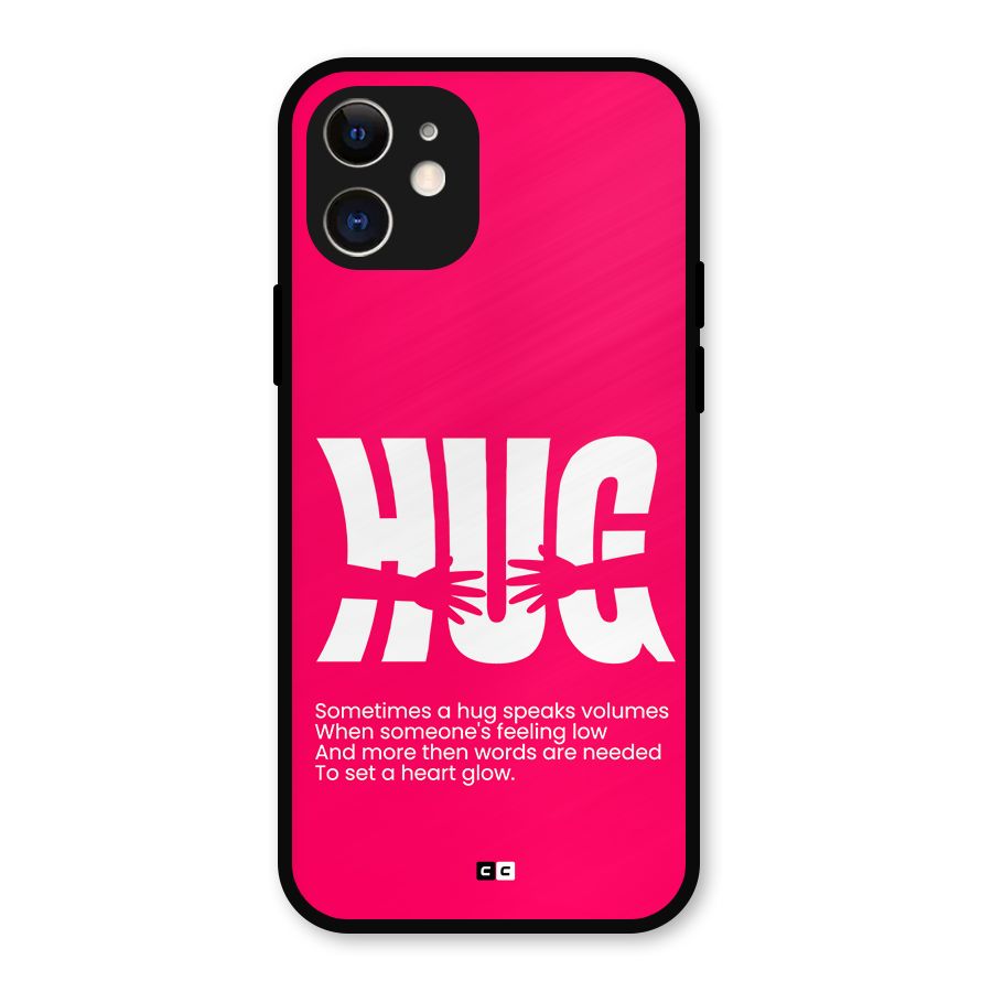 Hug Speaks Metal Back Case for iPhone 12