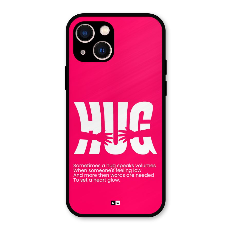 Hug Speaks Metal Back Case for iPhone 13