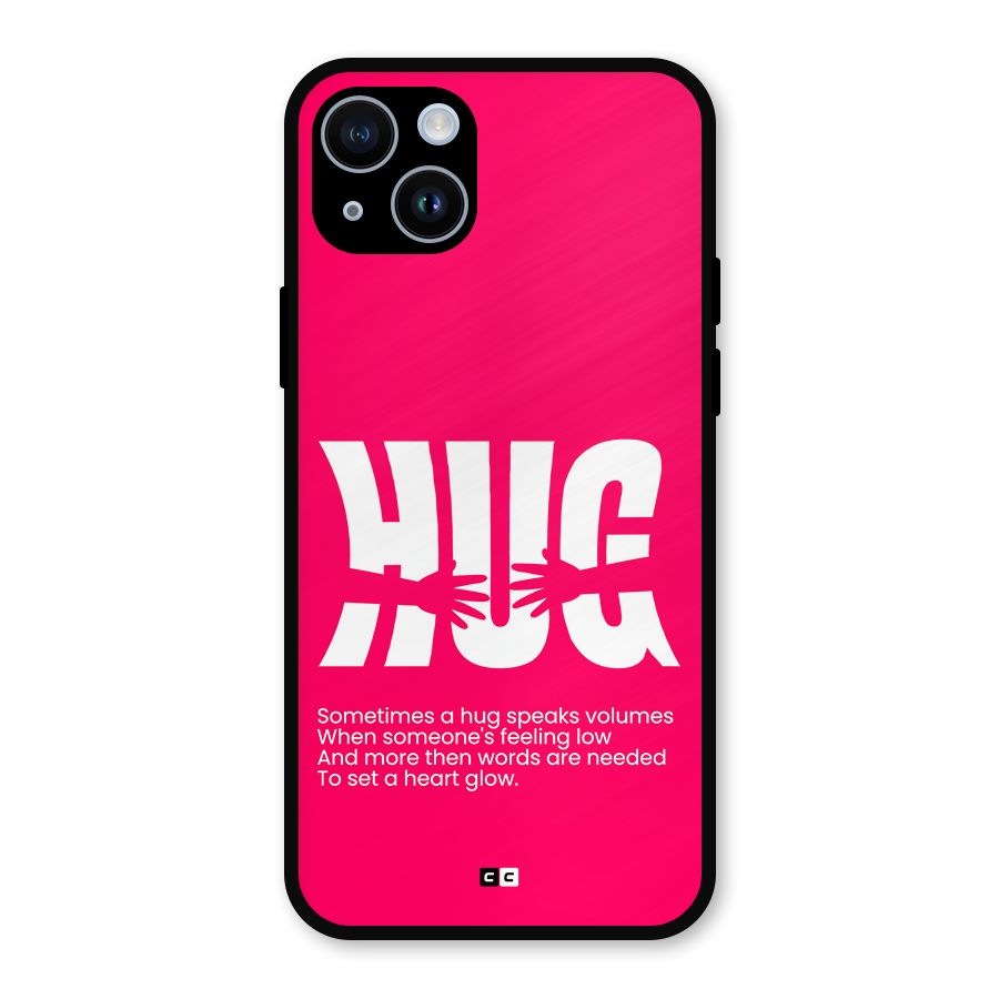 Hug Speaks Metal Back Case for iPhone 14