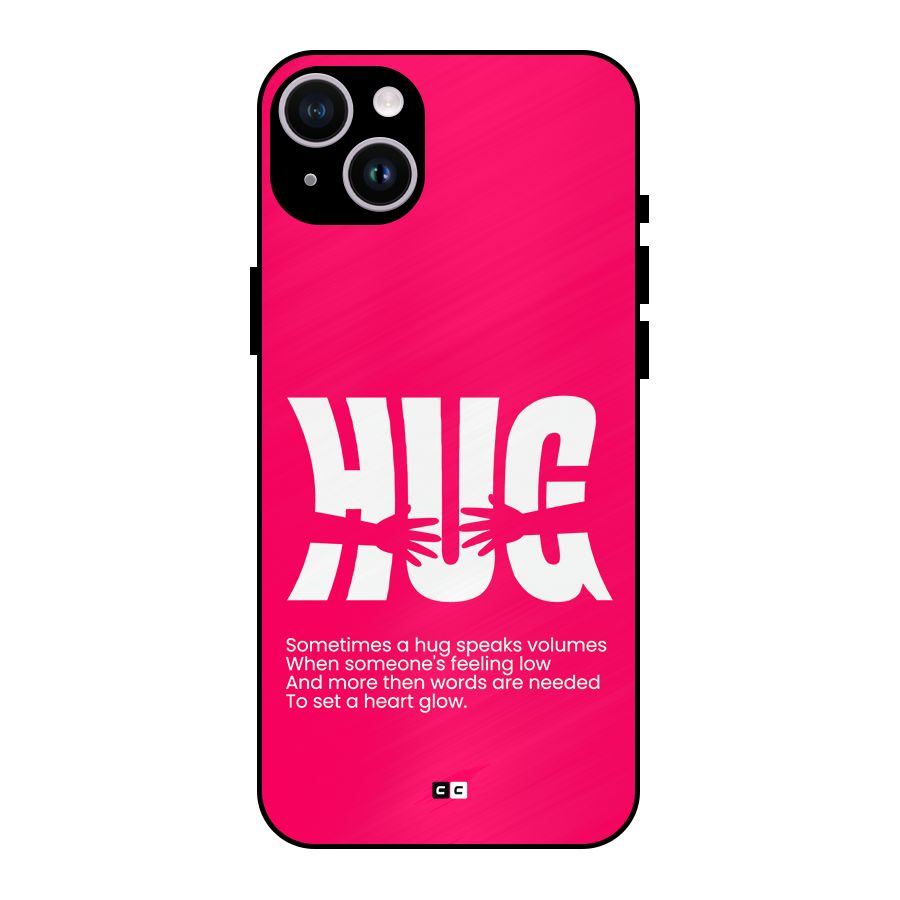 Hug Speaks Metal Back Case for iPhone 14 Plus