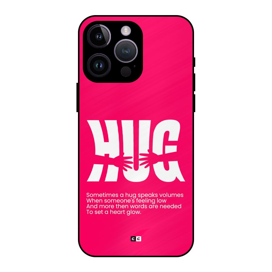 Hug Speaks Metal Back Case for iPhone 14 Pro Max