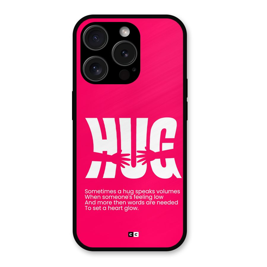 Hug Speaks Metal Back Case for iPhone 15 Pro