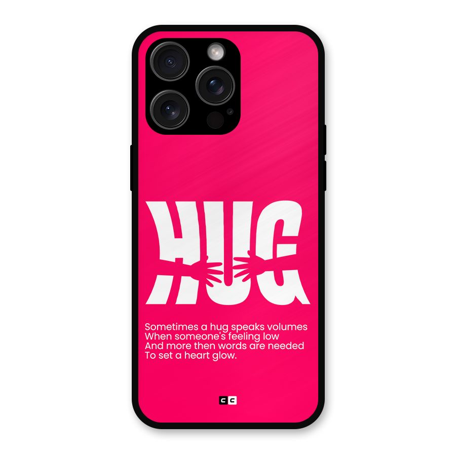 Hug Speaks Metal Back Case for iPhone 15 Pro Max