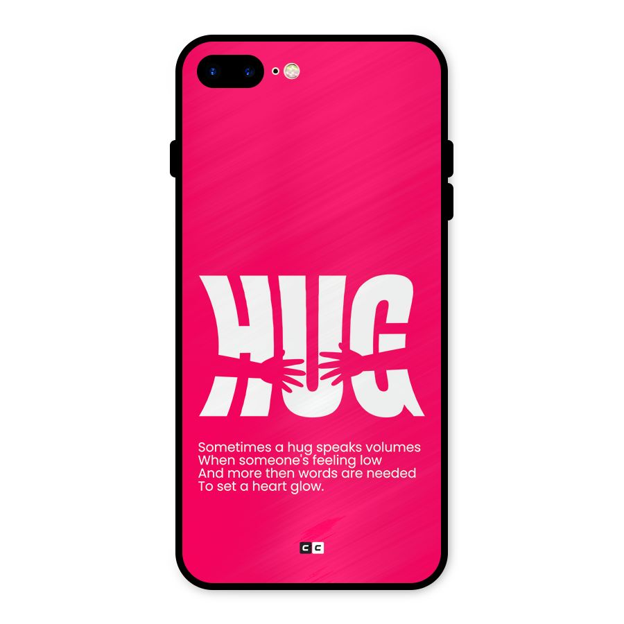 Hug Speaks Metal Back Case for iPhone 8 Plus