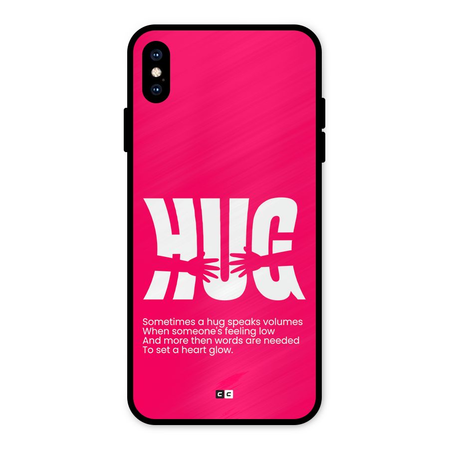 Hug Speaks Metal Back Case for iPhone XS Max