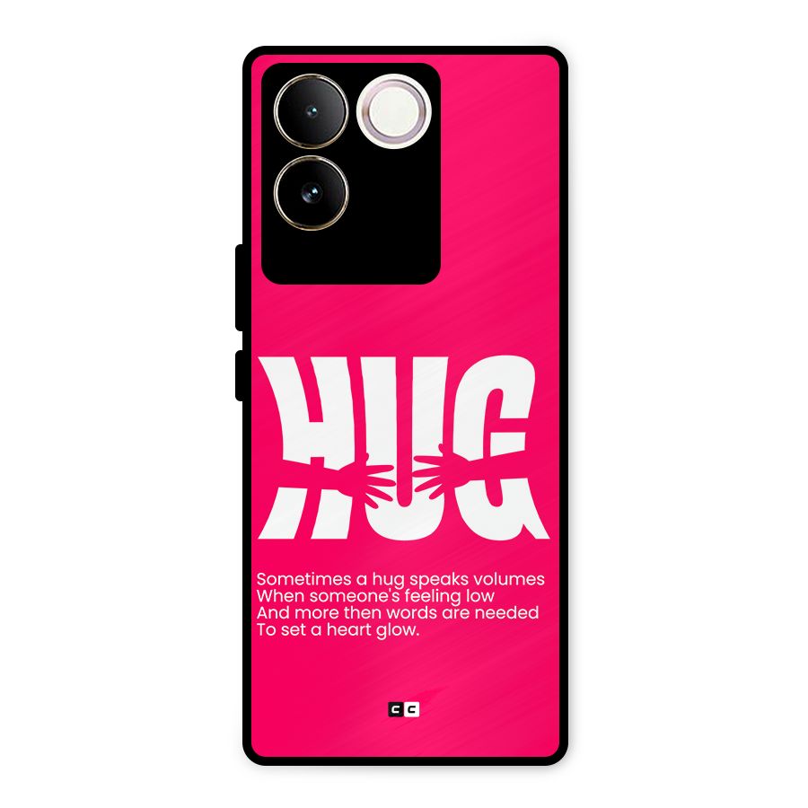 Hug Speaks Metal Back Case for iQOO Z7 Pro