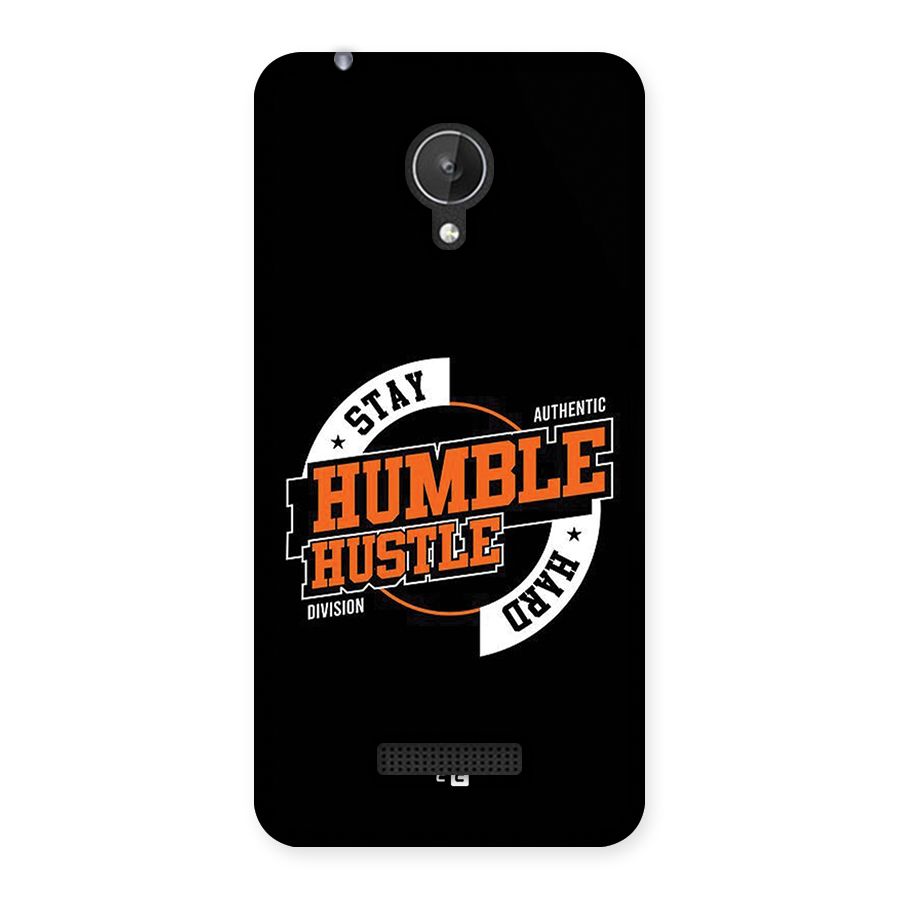 Humble Hustle Back Case for Canvas Spark Q380