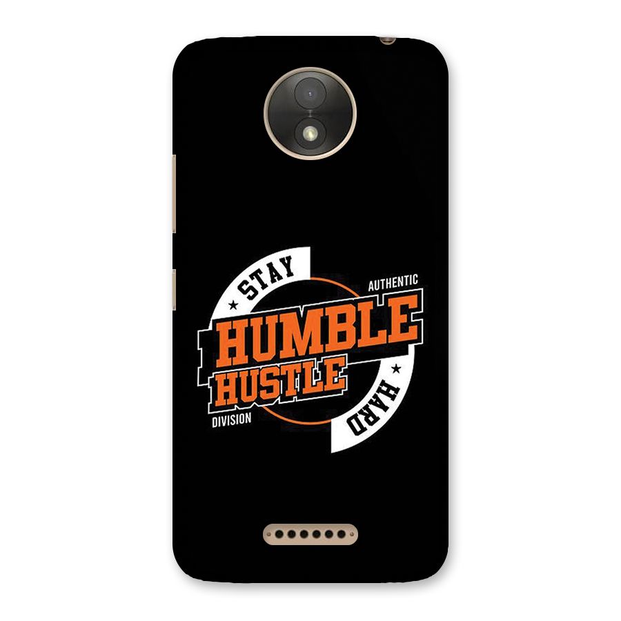 Humble Hustle Back Case for Moto C Plus