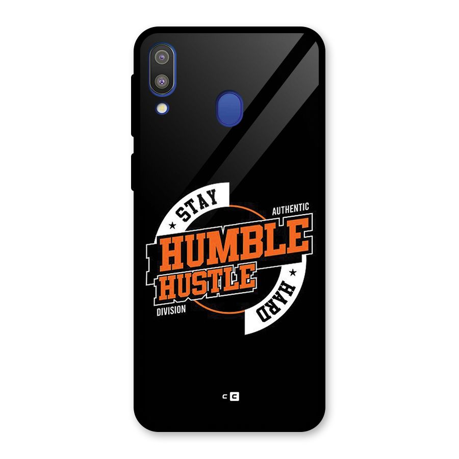 Humble Hustle Glass Back Case for Galaxy M20