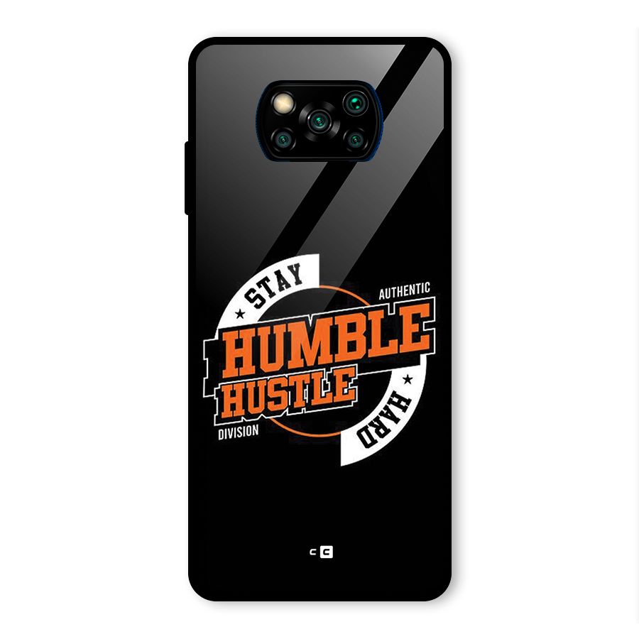 Humble Hustle Glass Back Case for Poco X3 Pro
