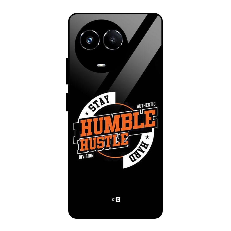 Humble Hustle Glass Back Case for Realme 11X