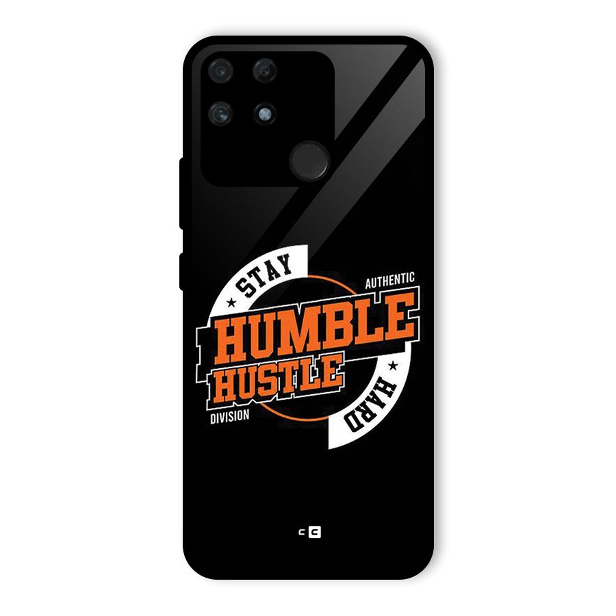 Humble Hustle Glass Back Case for Realme Narzo 50A