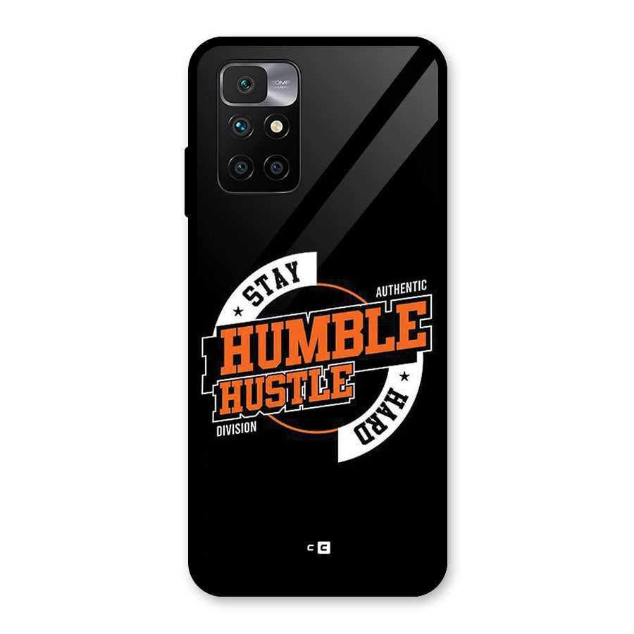 Humble Hustle Glass Back Case for Redmi 10 Prime
