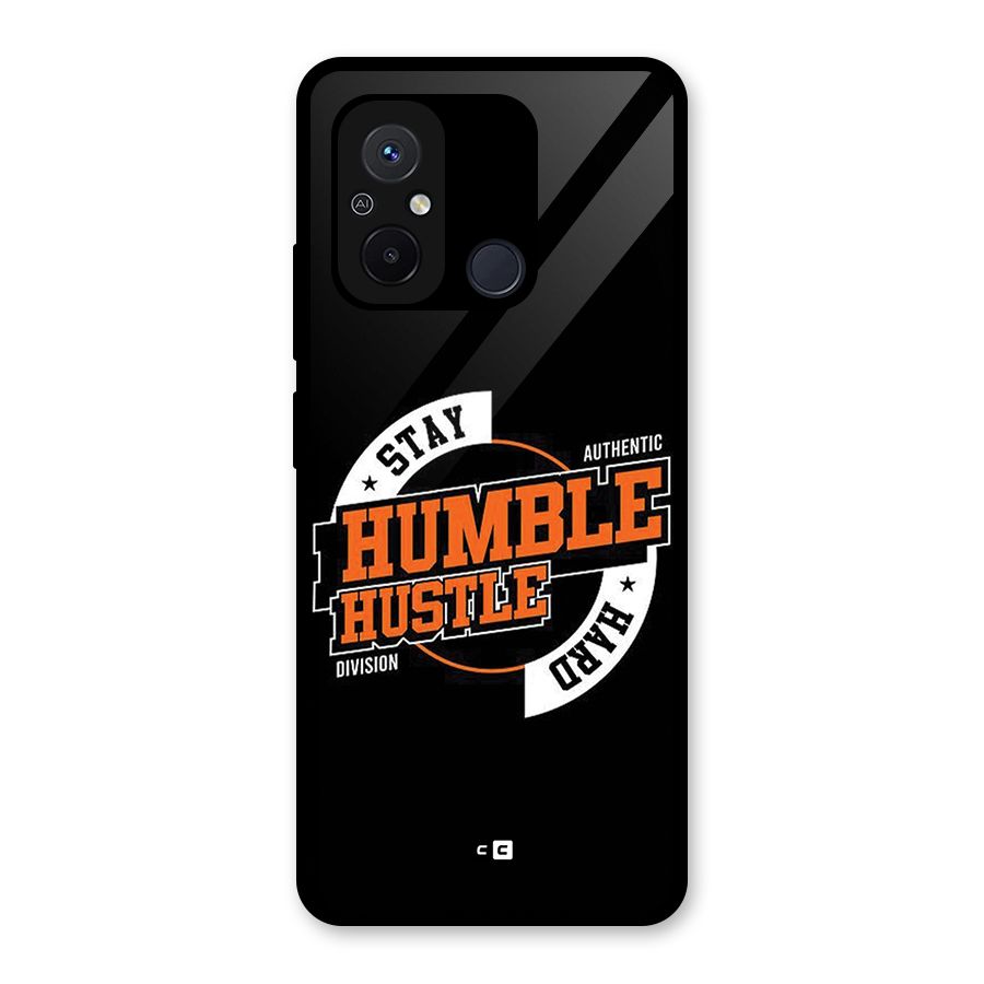 Humble Hustle Glass Back Case for Redmi 12C