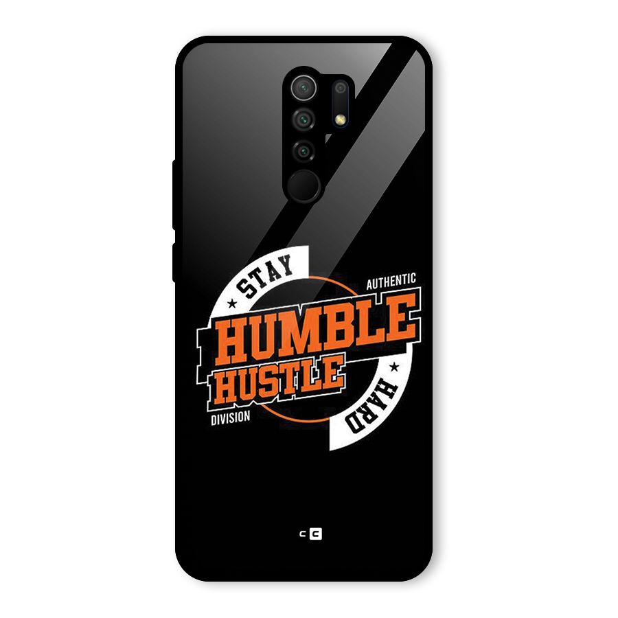 Humble Hustle Glass Back Case for Redmi 9 Prime