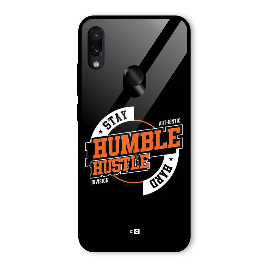 Humble Hustle Glass Back Case for Redmi Note 7 Pro