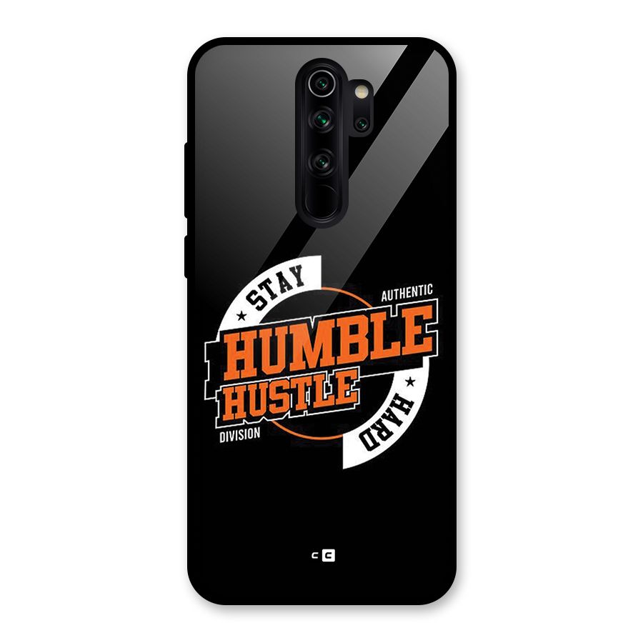Humble Hustle Glass Back Case for Redmi Note 8 Pro
