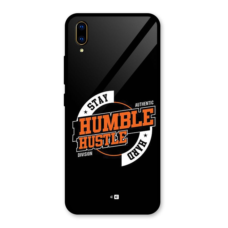 Humble Hustle Glass Back Case for Vivo V11 Pro