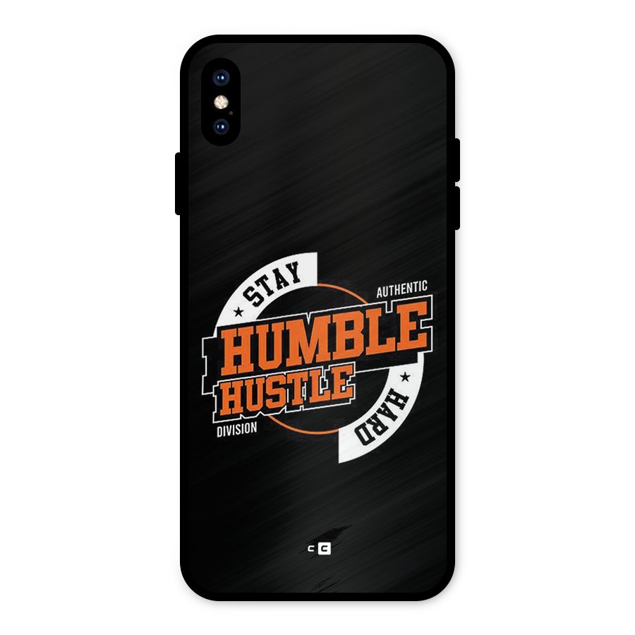 Humble Hustle Metal Back Case for iPhone XS Max