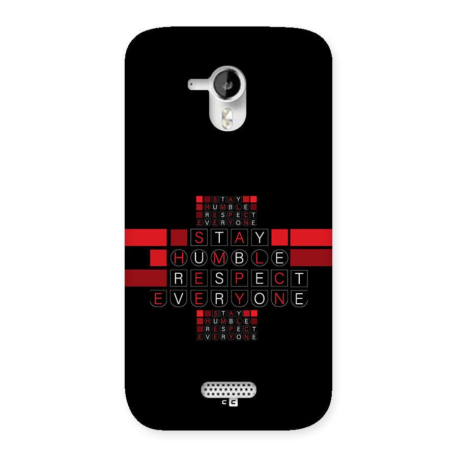 Humble Respect Back Case for Canvas HD A116