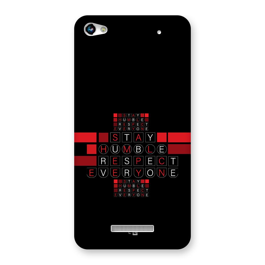 Humble Respect Back Case for Canvas Hue 2 A316