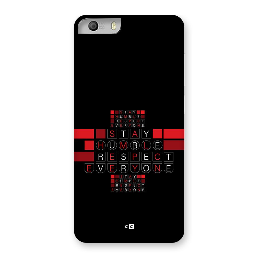 Humble Respect Back Case for Canvas Knight 2