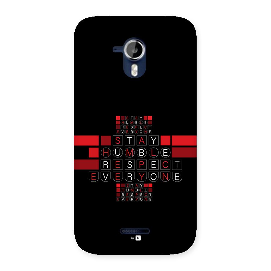 Humble Respect Back Case for Canvas Magnus A117