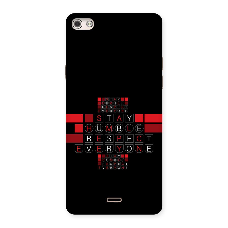 Humble Respect Back Case for Canvas Silver 5