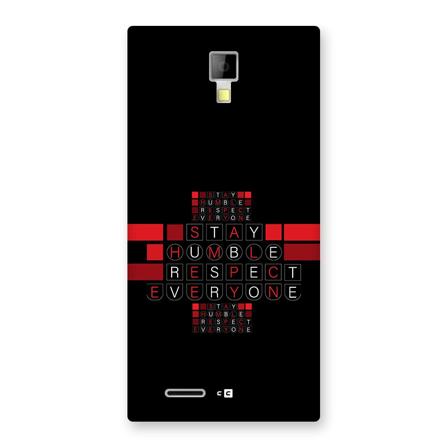 Humble Respect Back Case for Canvas Xpress A99