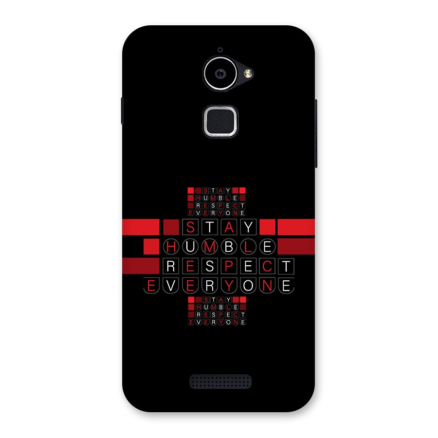 Humble Respect Back Case for Coolpad Note 3 Lite