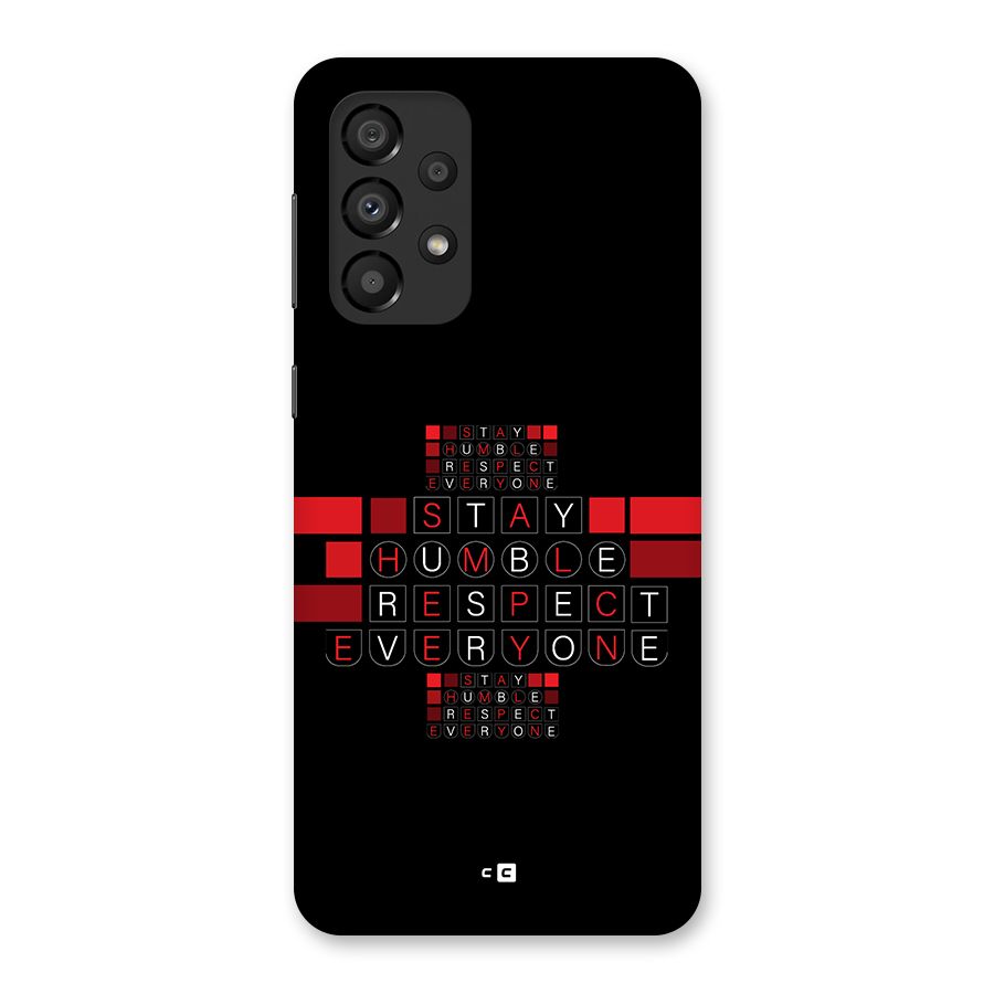 Humble Respect Back Case for Galaxy A33 5G