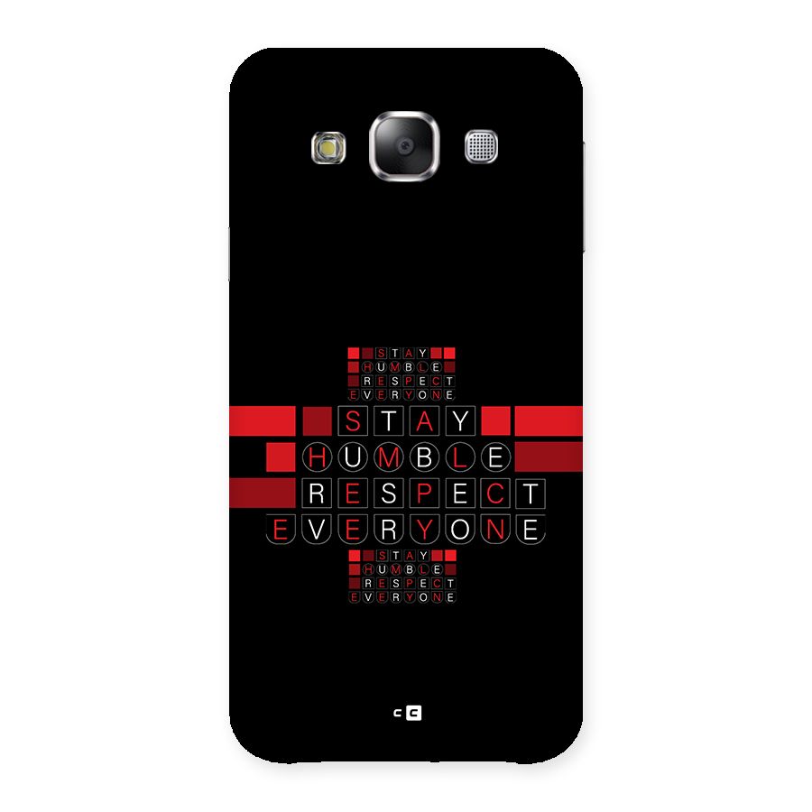 Humble Respect Back Case for Galaxy E5