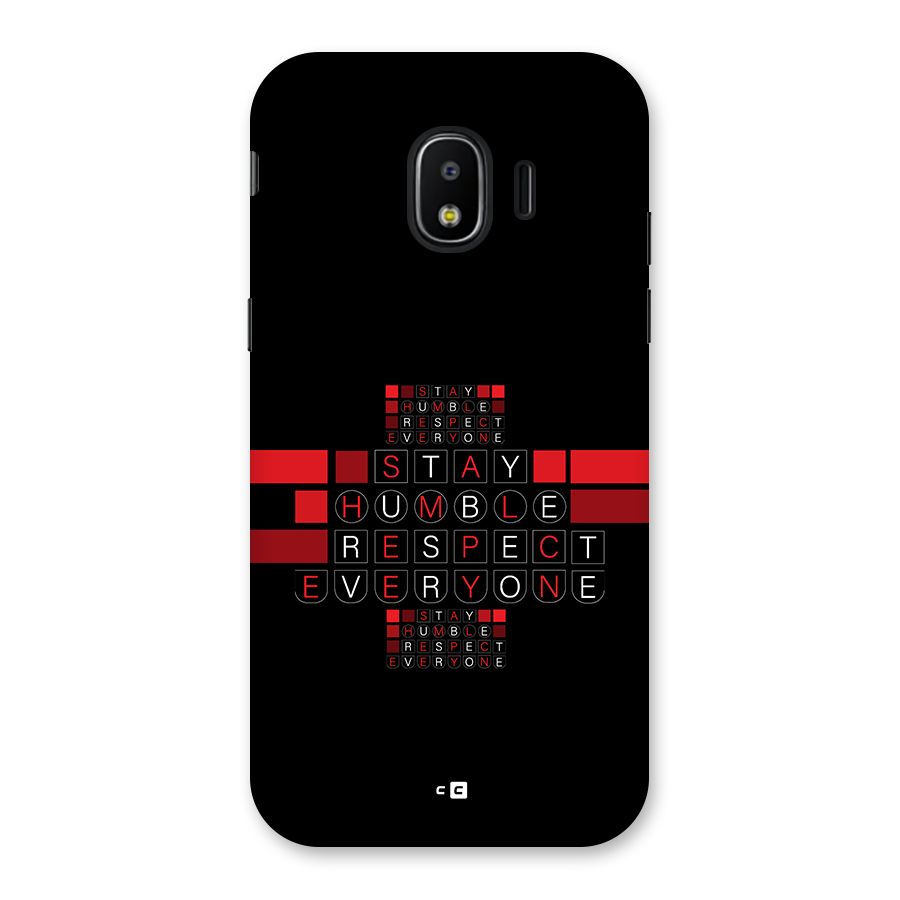 Humble Respect Back Case for Galaxy J2 Pro 2018