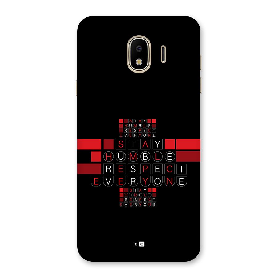 Humble Respect Back Case for Galaxy J4