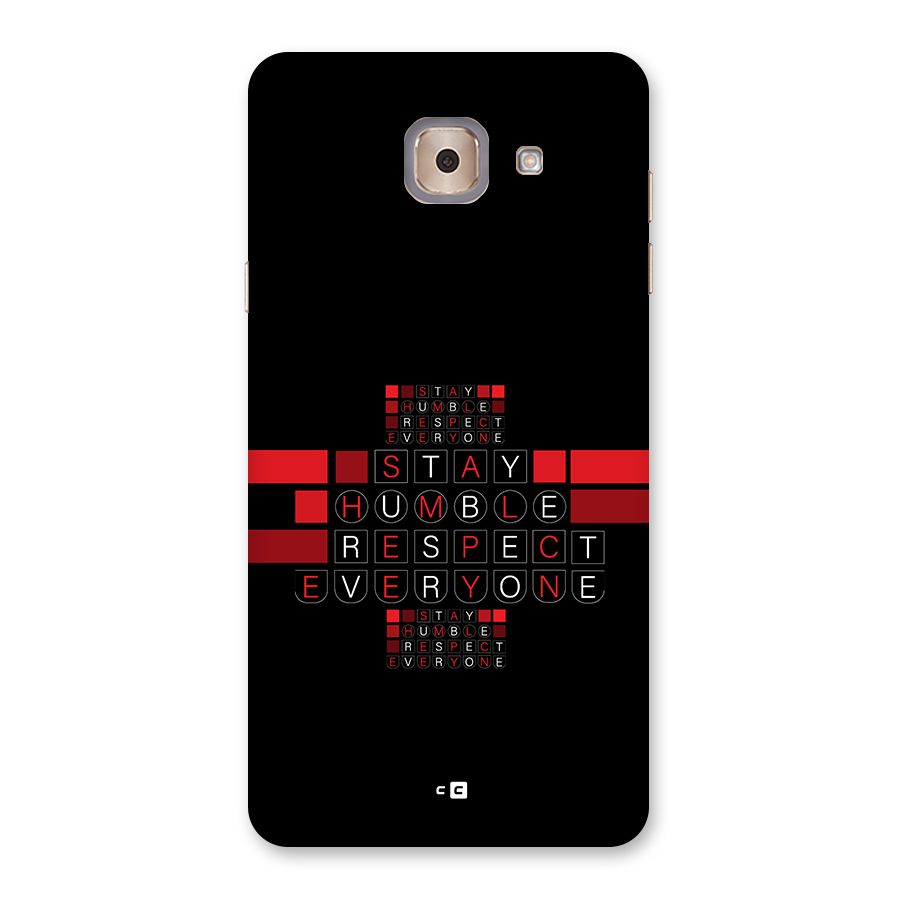 Humble Respect Back Case for Galaxy J7 Max
