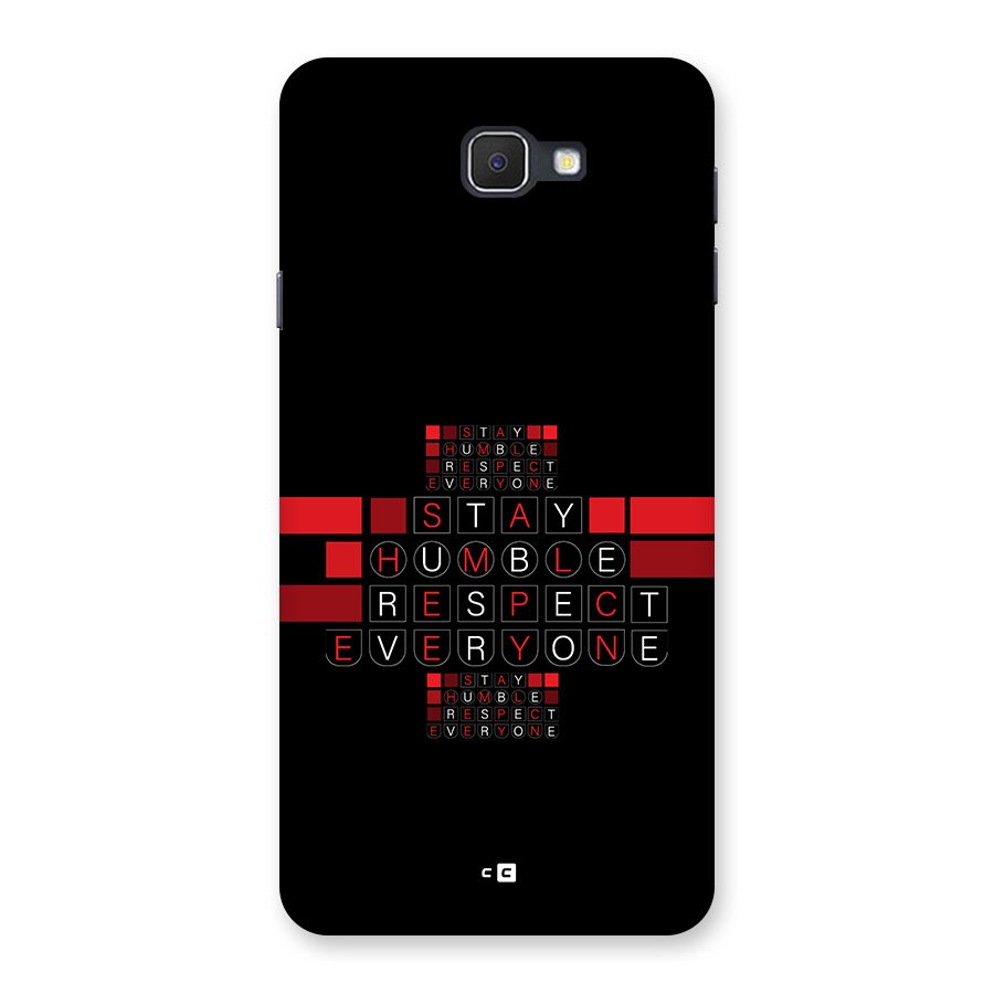 Humble Respect Back Case for Galaxy J7 Prime