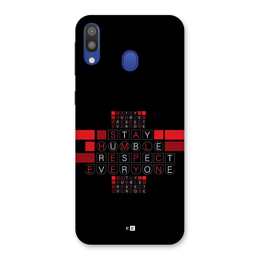 Humble Respect Back Case for Galaxy M20