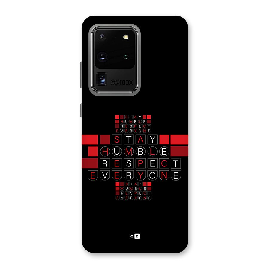 Humble Respect Back Case for Galaxy S20 Ultra