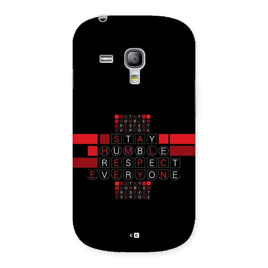 Humble Respect Back Case for Galaxy S3 Mini