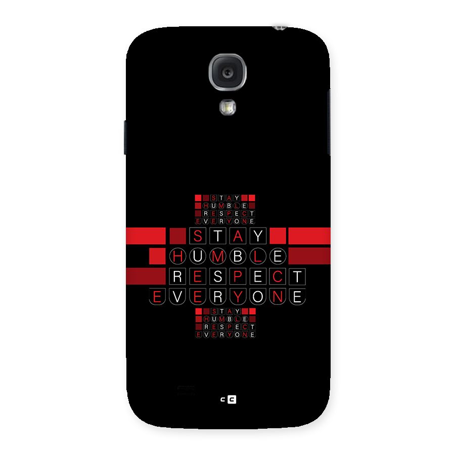 Humble Respect Back Case for Galaxy S4