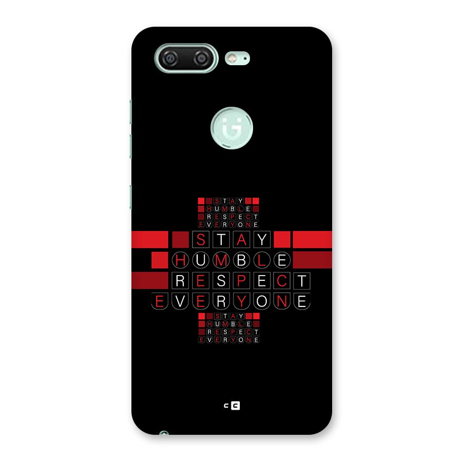 Humble Respect Back Case for Gionee S10