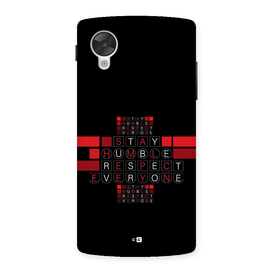 Humble Respect Back Case for Google Nexus 5