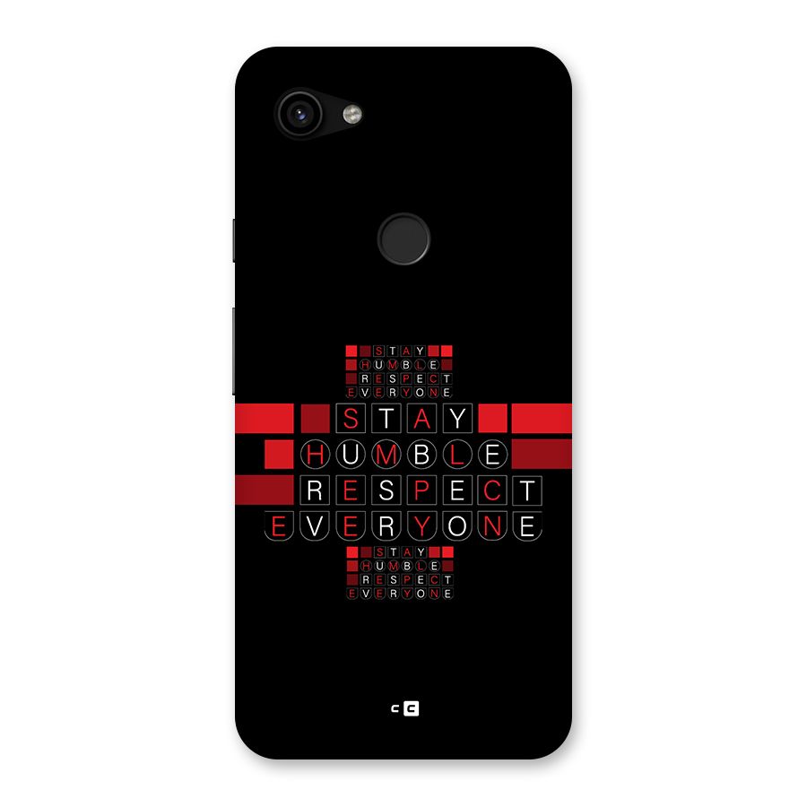 Humble Respect Back Case for Google Pixel 3a XL