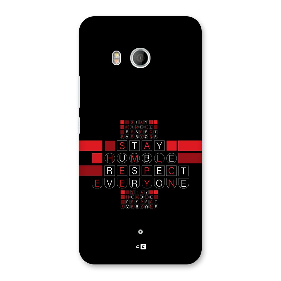 Humble Respect Back Case for HTC U11